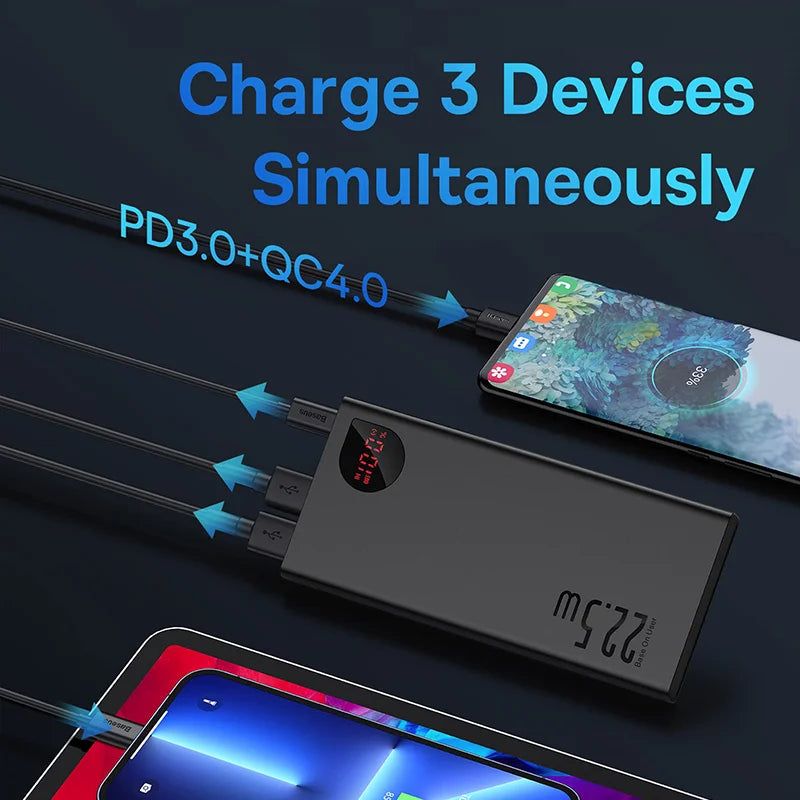 Baseus Power Bank 10000mAh with 22.5W - CONGATON