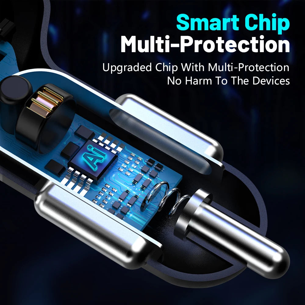 AIXXCO 3 Ports USB Car Charger - CONGATON