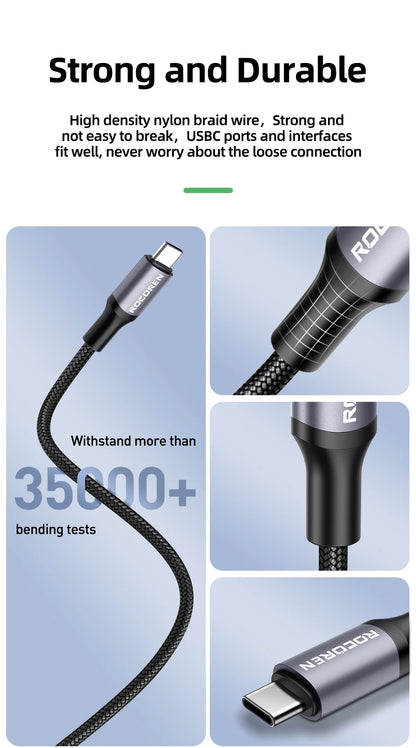 Rocoren 100W USB C PD 3.1 240W Fast Charging - CONGATON