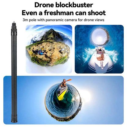 3M Carbon Fiber Selfie Stick for Insta360 - CONGATON