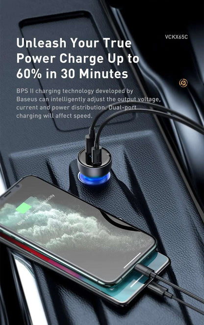 Baseus 65W PPS Car Charger - CONGATON