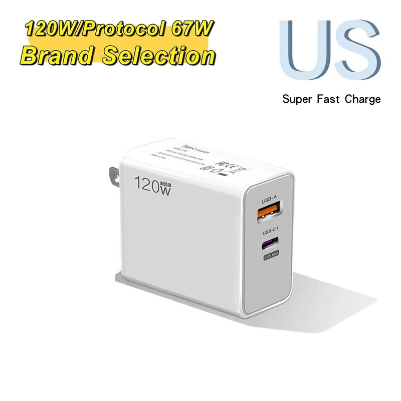 USB 120W Fast Charger Quick Charge - CONGATON