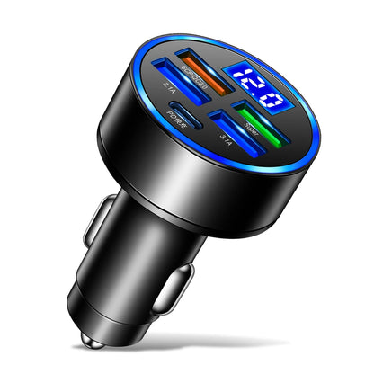 250W LED Car Charger 5 Ports Fast Charge - CONGATON