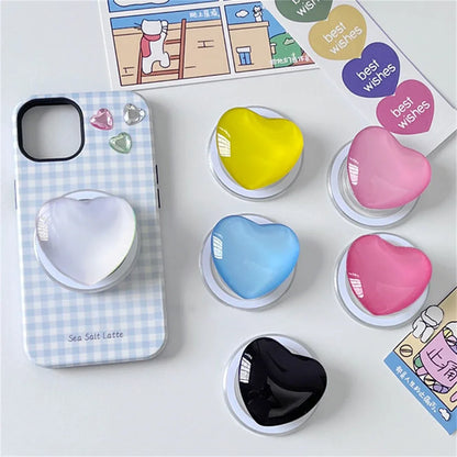 Korean Cute 3D Glass Love Heart - CONGATON