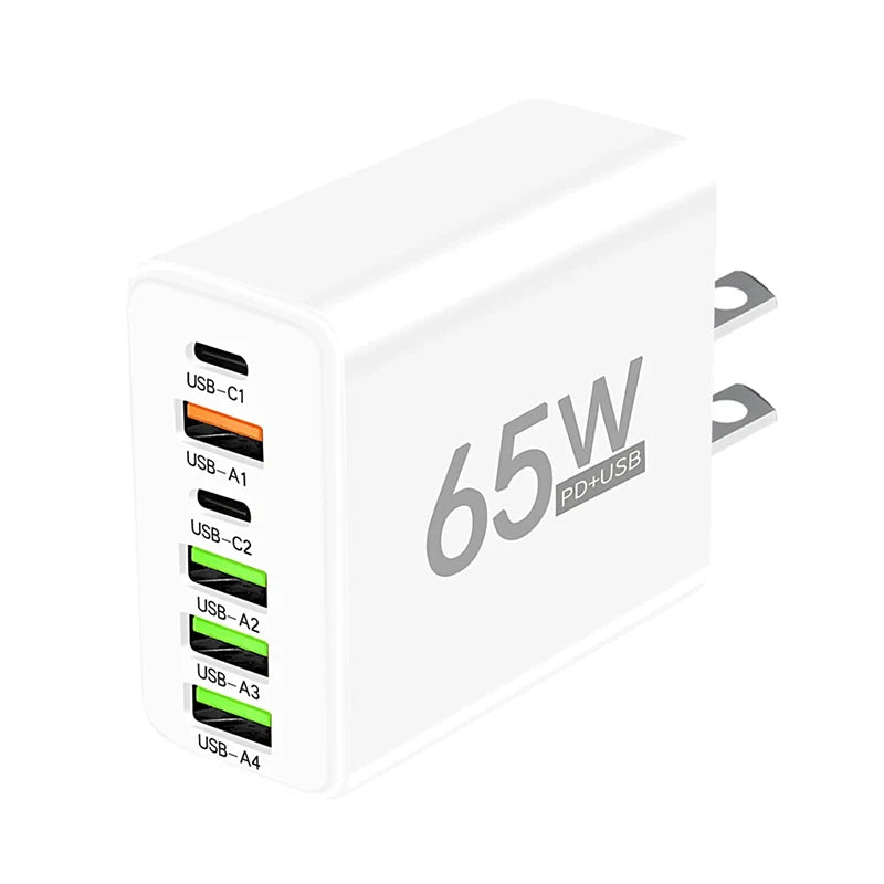 USB Type C Charger 6 Ports PD Fast Charger - CONGATON