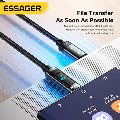 Essager 240W USB Type C To USB C 100W PD 3.1 - CONGATON