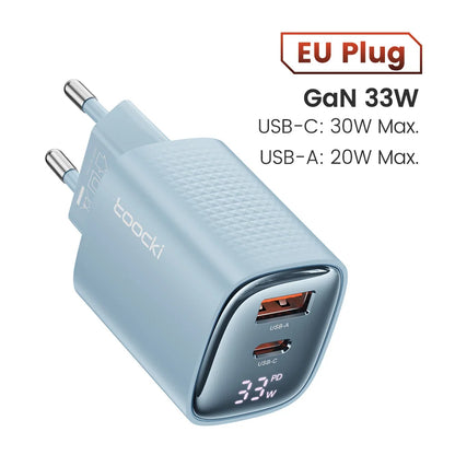 Toocki 33W GaN USB C Charger - CONGATON