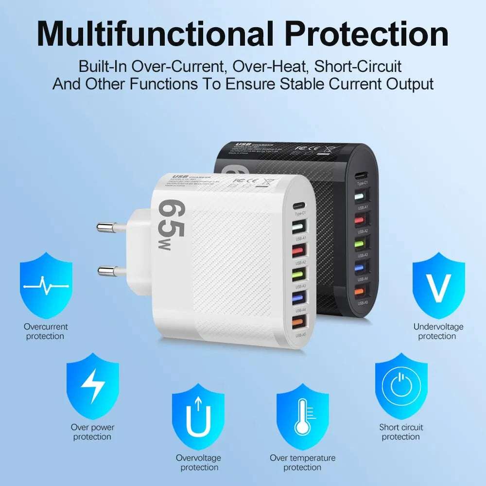 3.1A 5Ports USB Charger - CONGATON