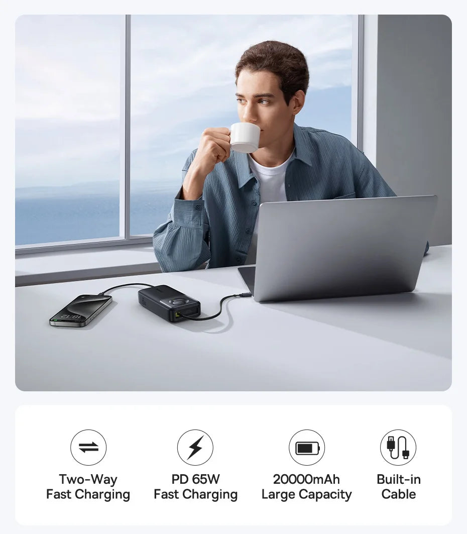 Baseus 65W Power Bank 20000mah - CONGATON