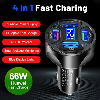 AIXXCO 3 Ports USB Car Charger - CONGATON