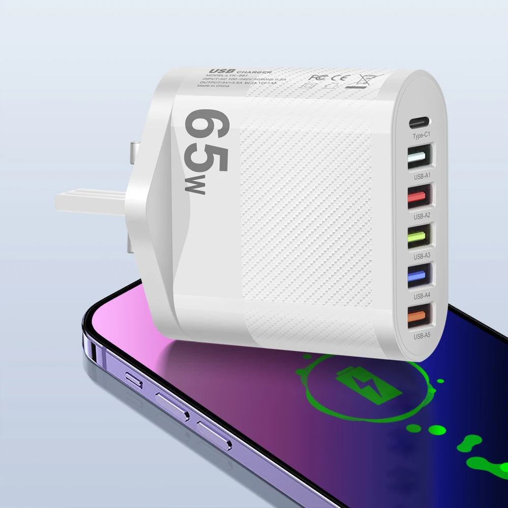 3.1A 5Ports USB Charger - CONGATON