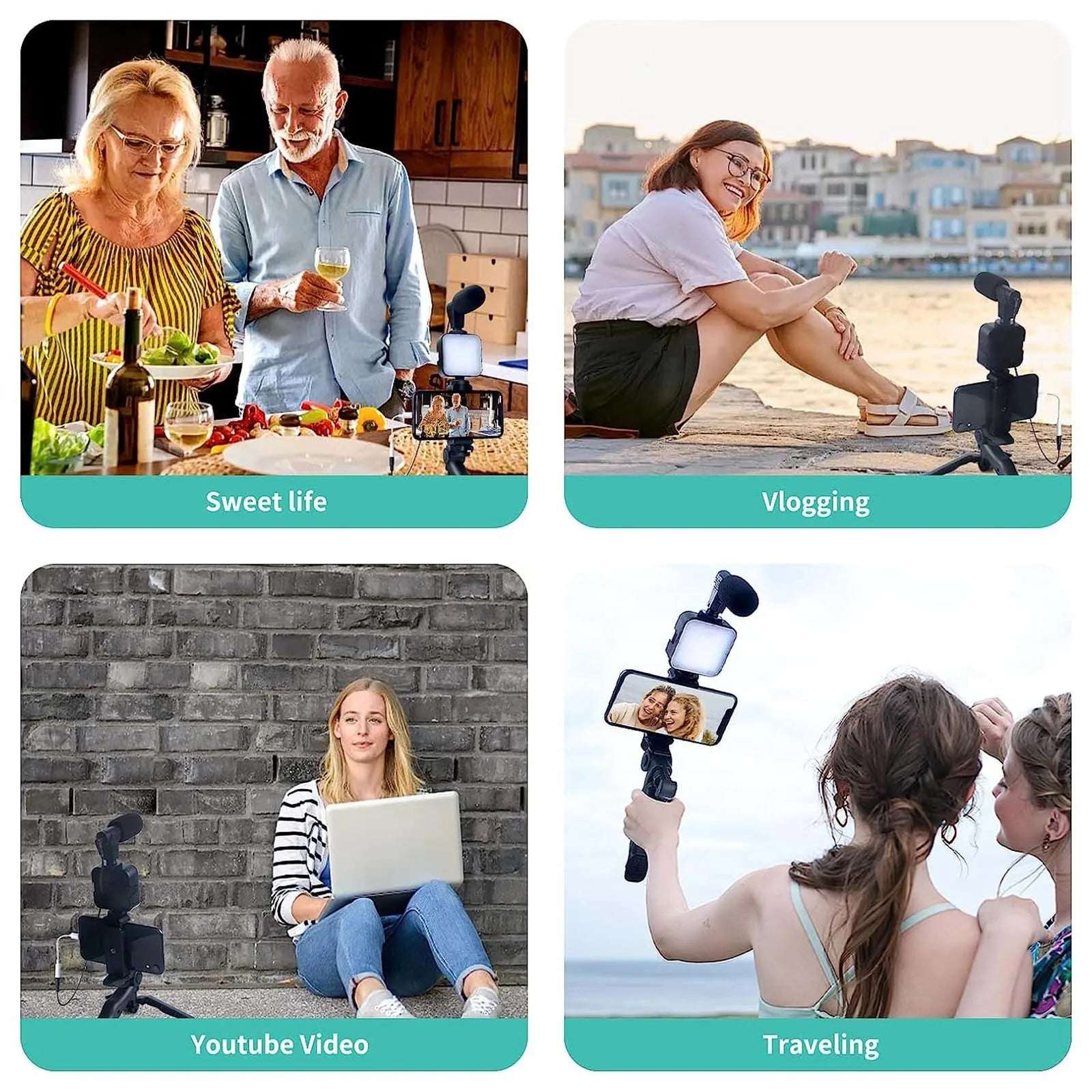 Smartphone Vlogging Kit for iPhone Android - CONGATON