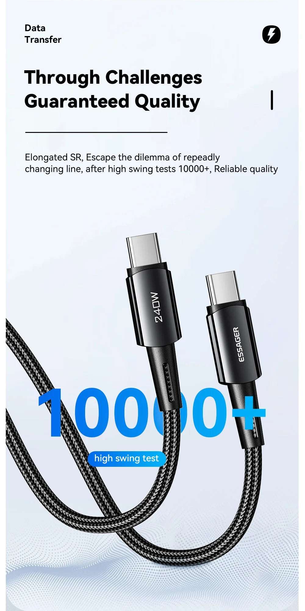 Essager 240W Super Fast Charge Type-C - CONGATON