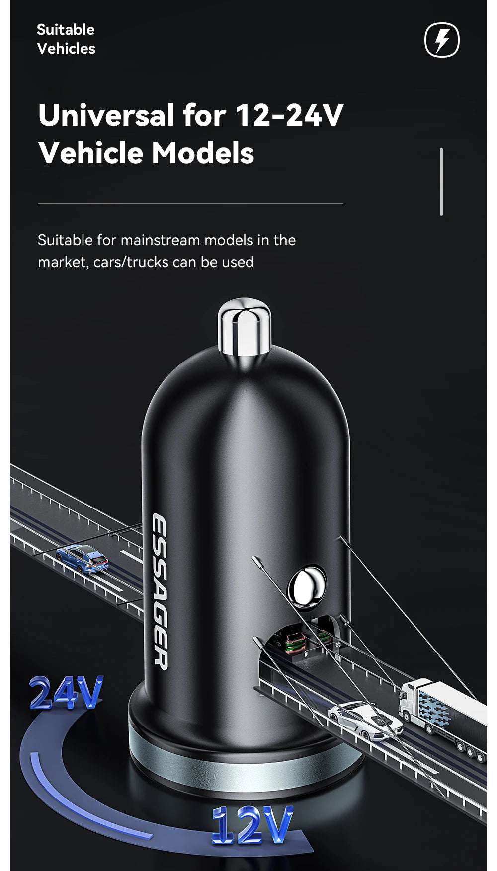 Essager 30W USB C Car Charger - CONGATON