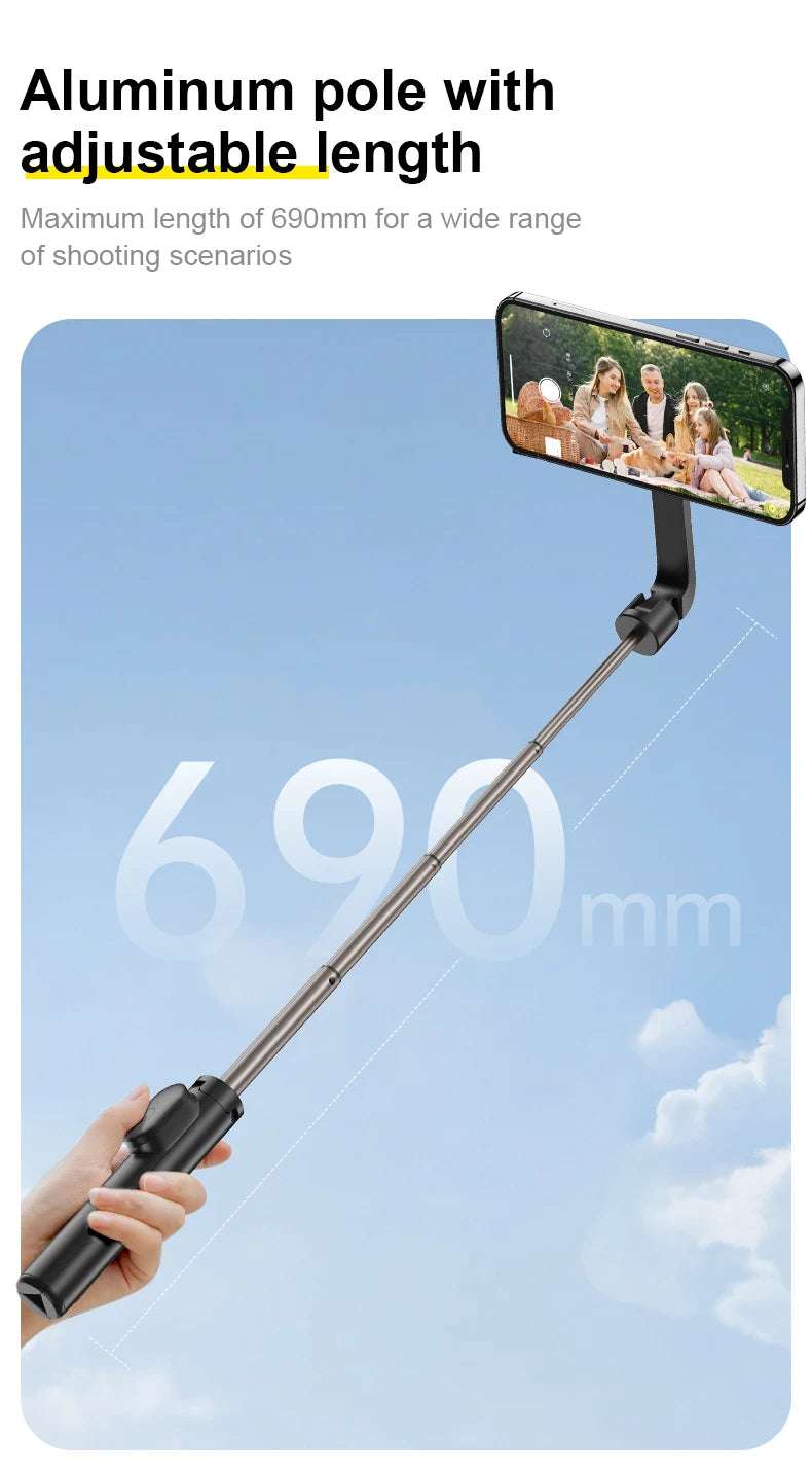 TELESIN Magnetic Selfie Stick Tripod with Remote - CONGATON