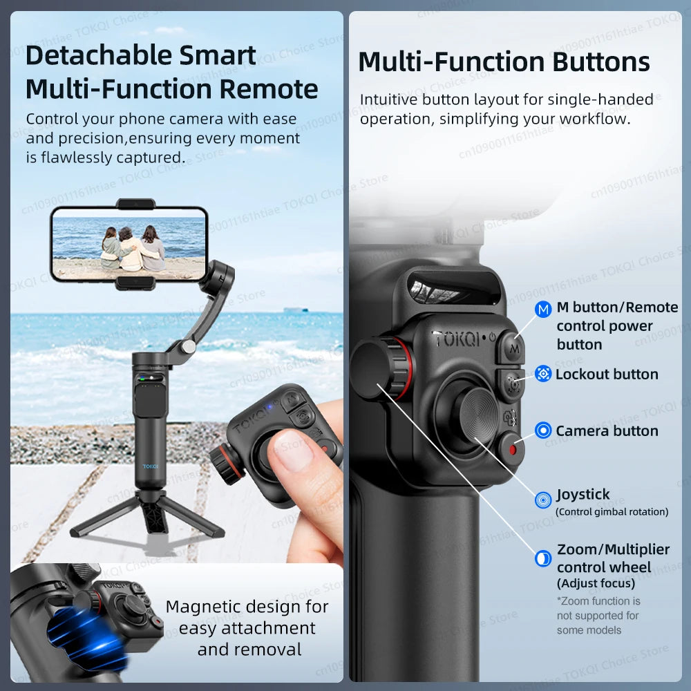 Handheld 3-Axis Gimbal Phone Holder Anti Shake - CONGATON