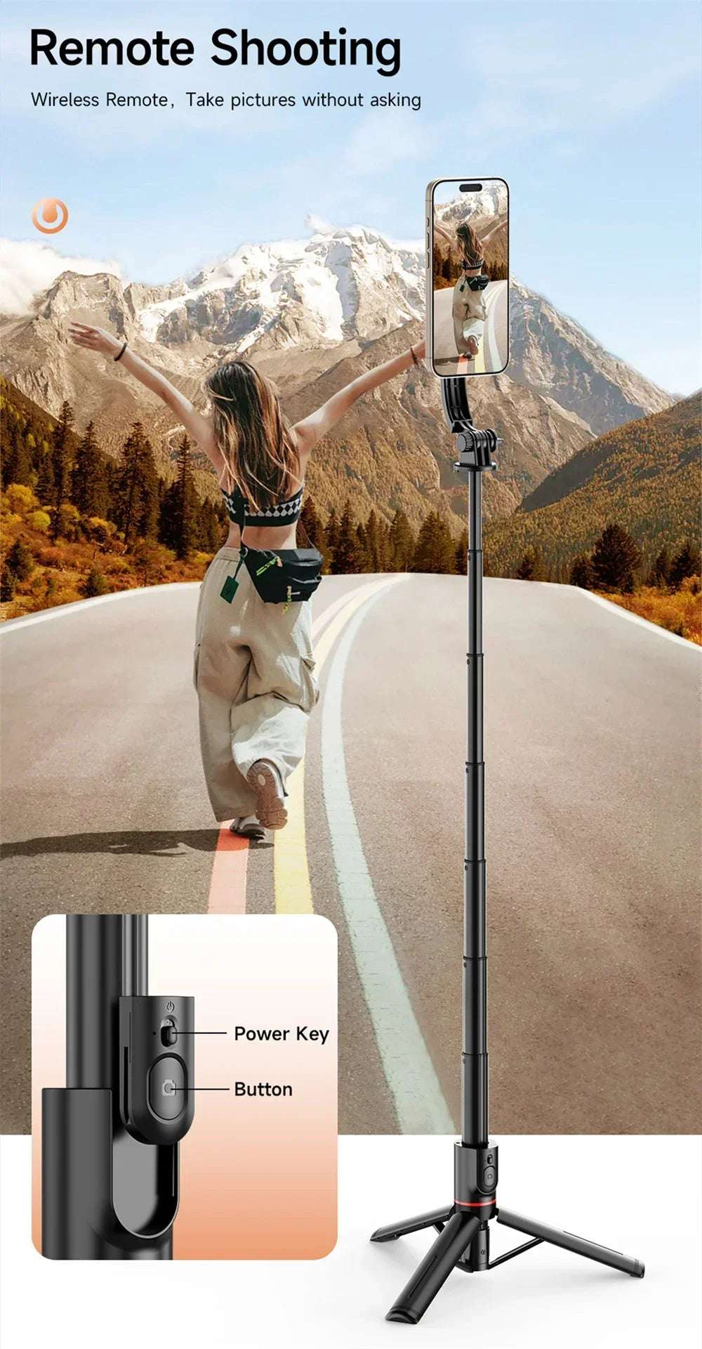 Magnetic Mini Extendable Selfie Stick - CONGATON