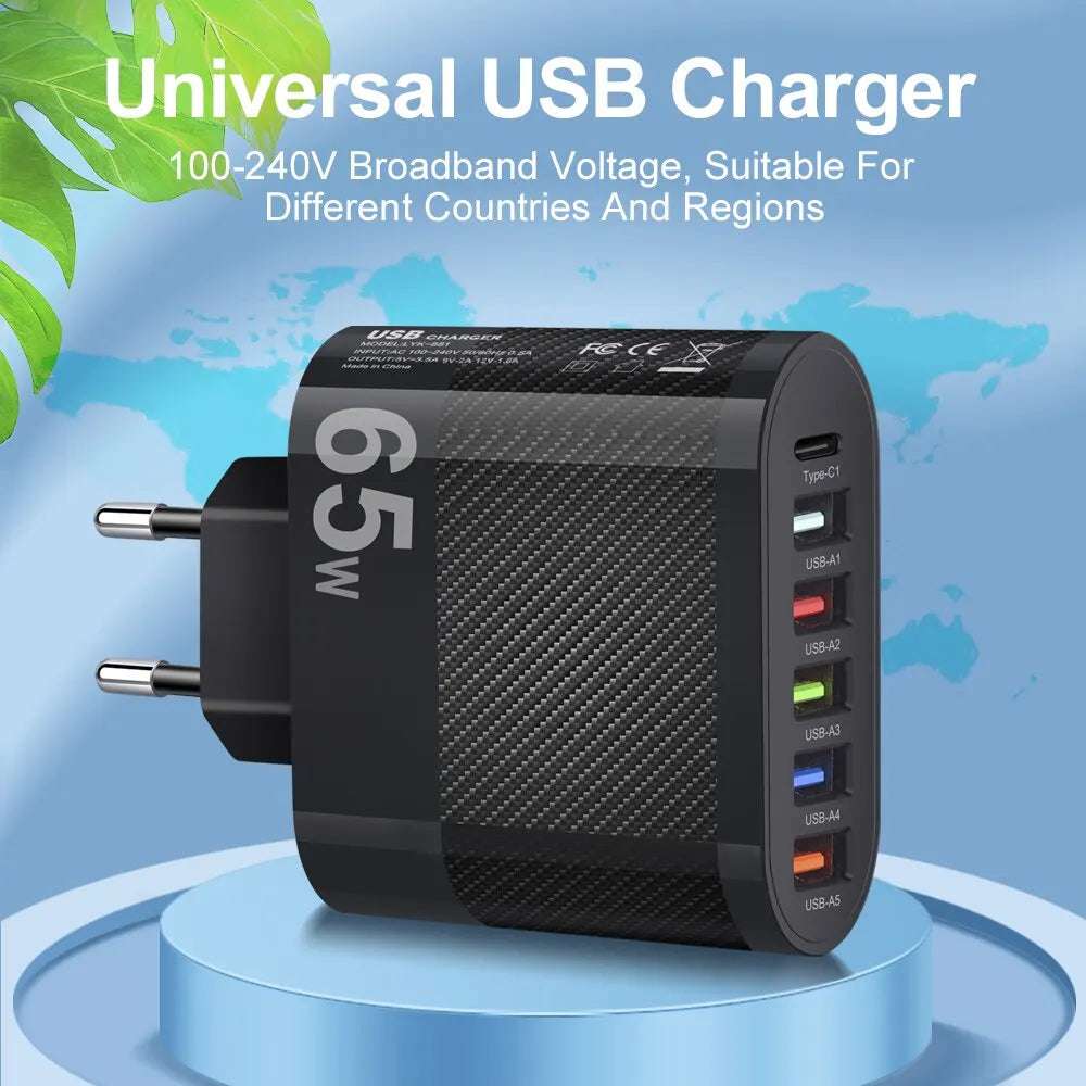 3.1A 5Ports USB Charger - CONGATON