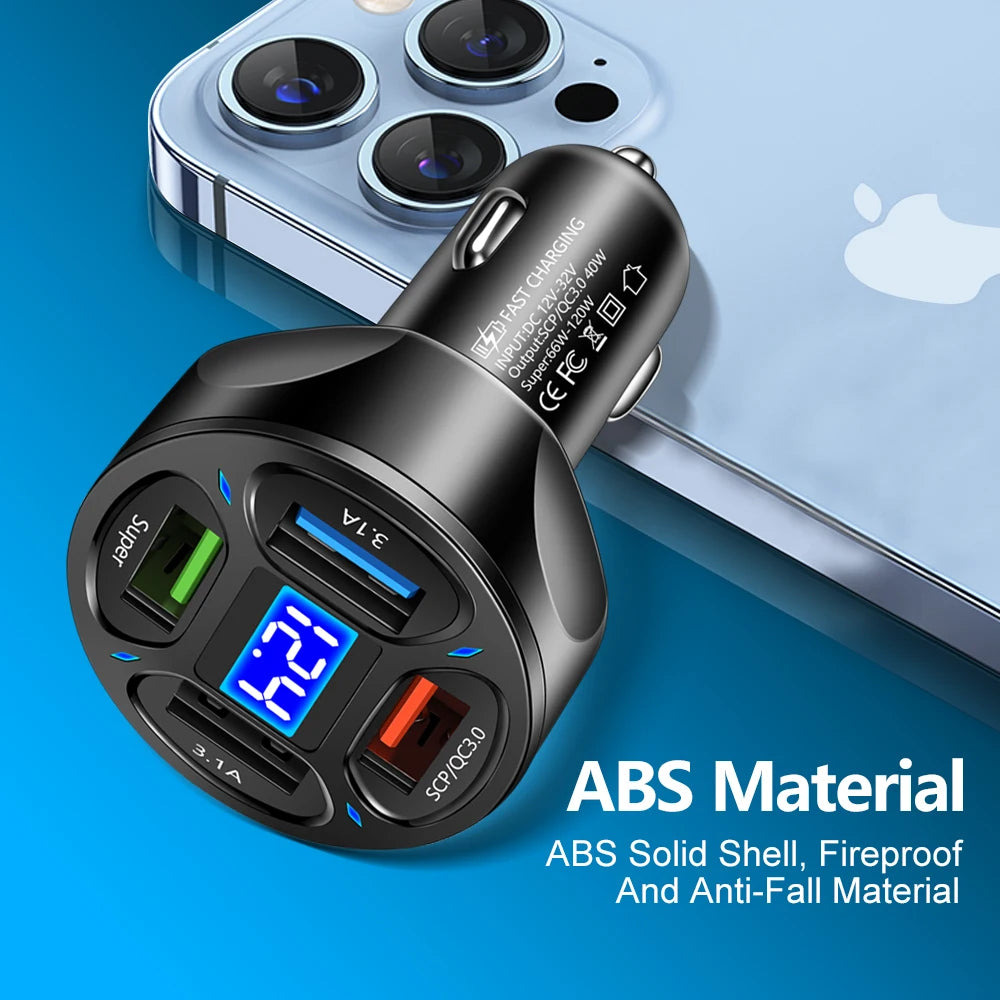 AIXXCO 3 Ports USB Car Charger - CONGATON