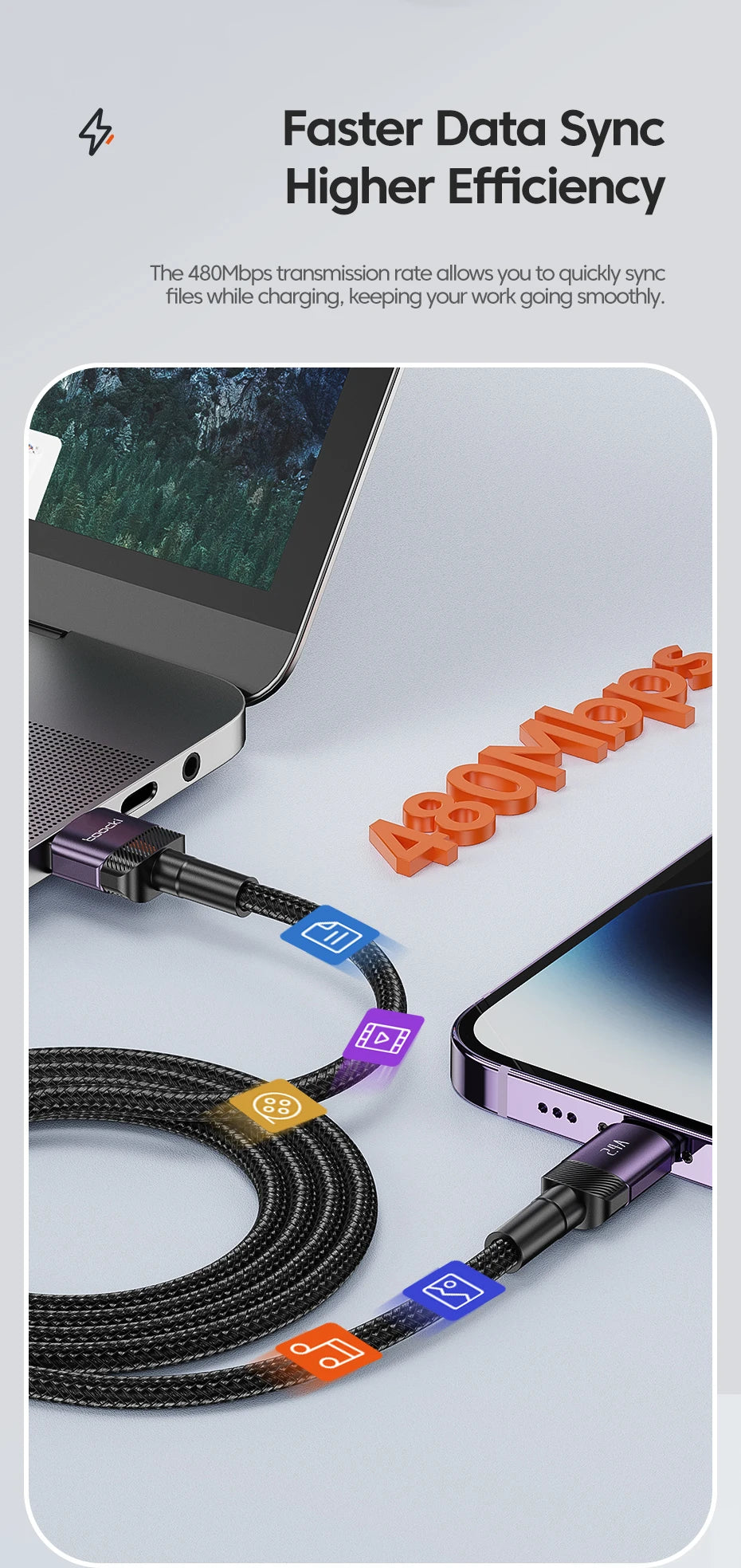 Toocki USB Cable lighting - CONGATON