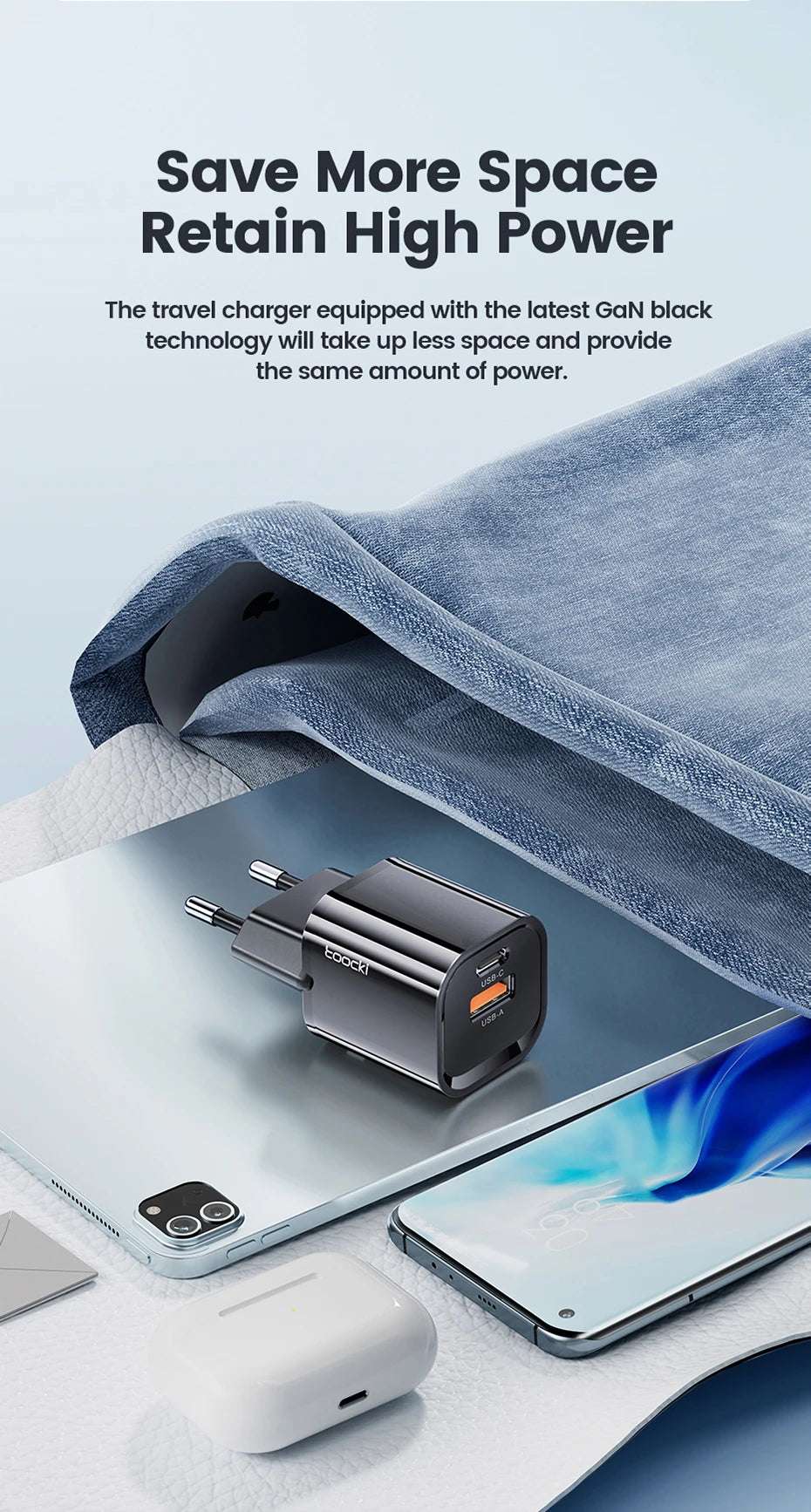Toocki 33W GaN USB Type C Charger - CONGATON