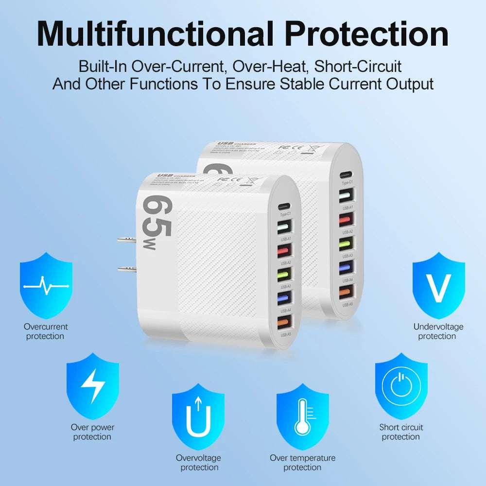 3.1A 5Ports USB Charger - CONGATON