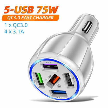AIXXCO 3 Ports USB Car Charger - CONGATON