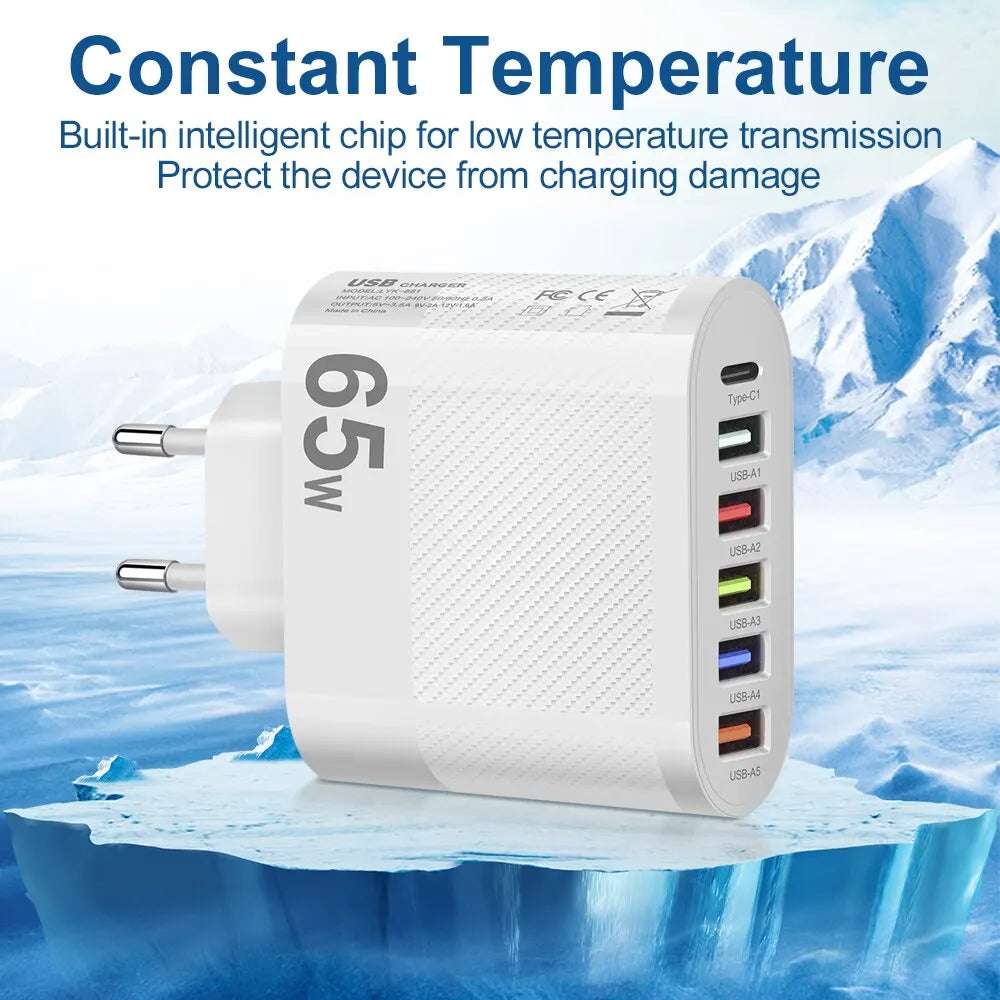 3.1A 5Ports USB Charger - CONGATON