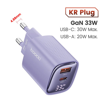 Toocki 33W GaN USB C Charger - CONGATON