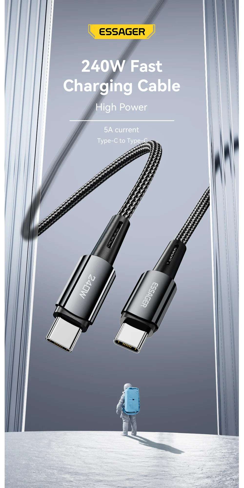 Essager 240W Super Fast Charge Type-C - CONGATON