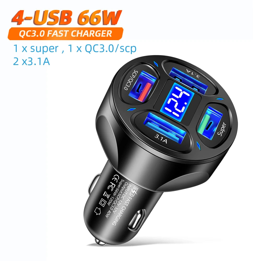 AIXXCO 3 Ports USB Car Charger - CONGATON