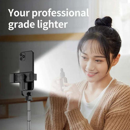 3In1 Bluetooth Wireless Selfie Tripod With Fill Light - CONGATON
