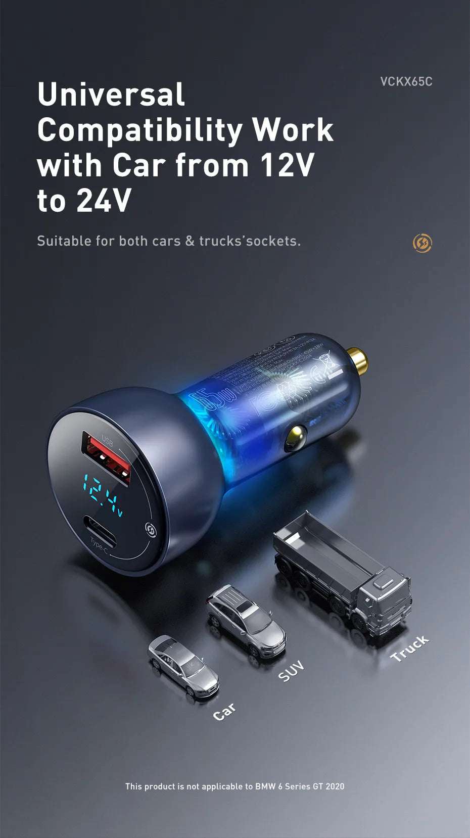 Baseus 65W PPS Car Charger - CONGATON
