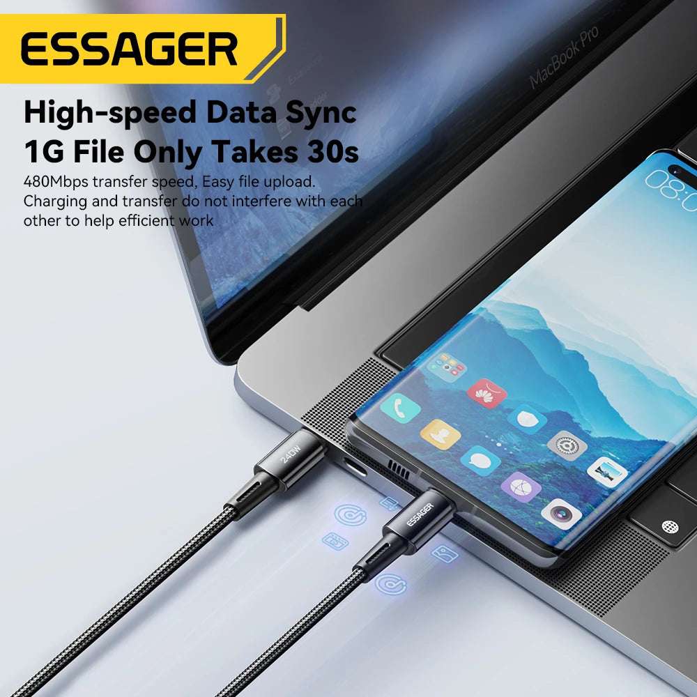 Essager 240W Super Fast Charge Type-C - CONGATON