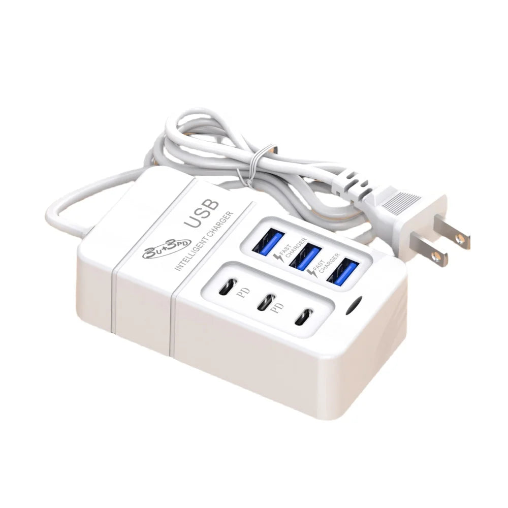 6 IN 1 USB Charger 35W PD Type C Fast - CONGATON