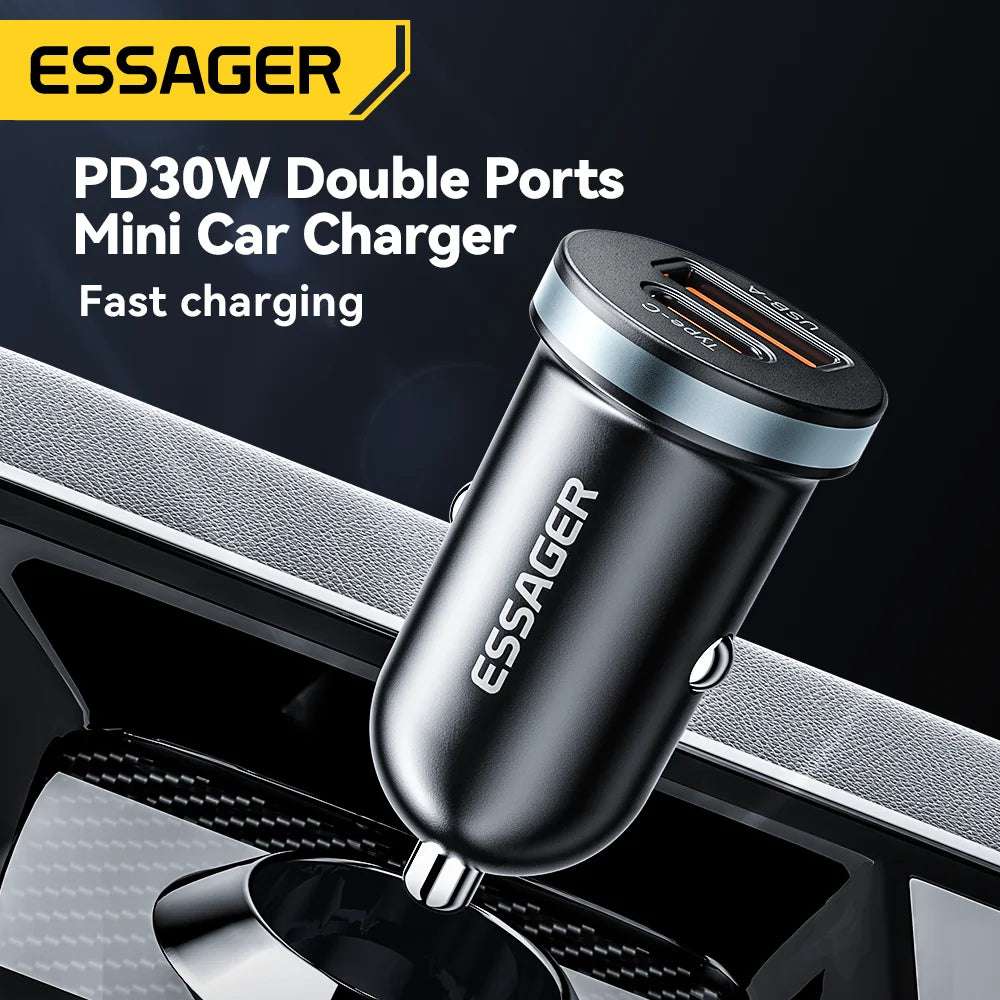 Essager 30W USB C Car Charger - CONGATON