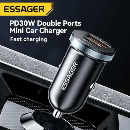 Essager 30W USB C Car Charger - CONGATON