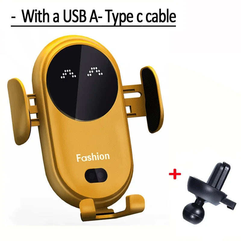 15W Fashion Qi Fast Wireless Charger Car Phone Holder - Congaton