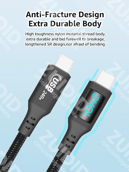 PD240W USB C to USB C Cable - CONGATON