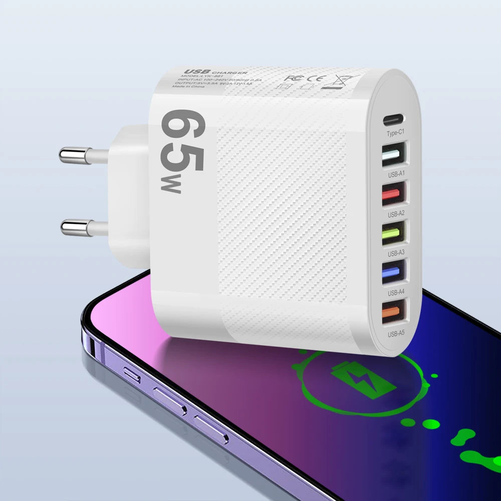 3.1A 5Ports USB Charger - CONGATON