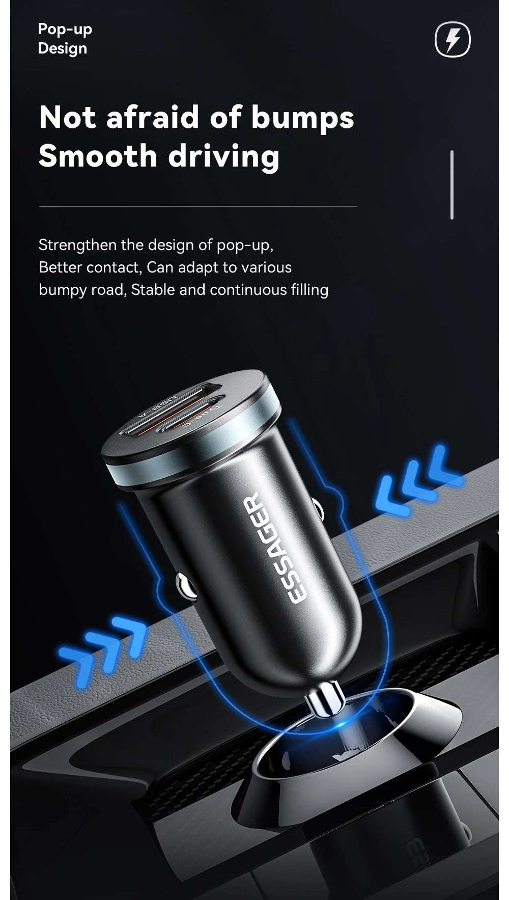 Essager 30W USB C Car Charger - CONGATON