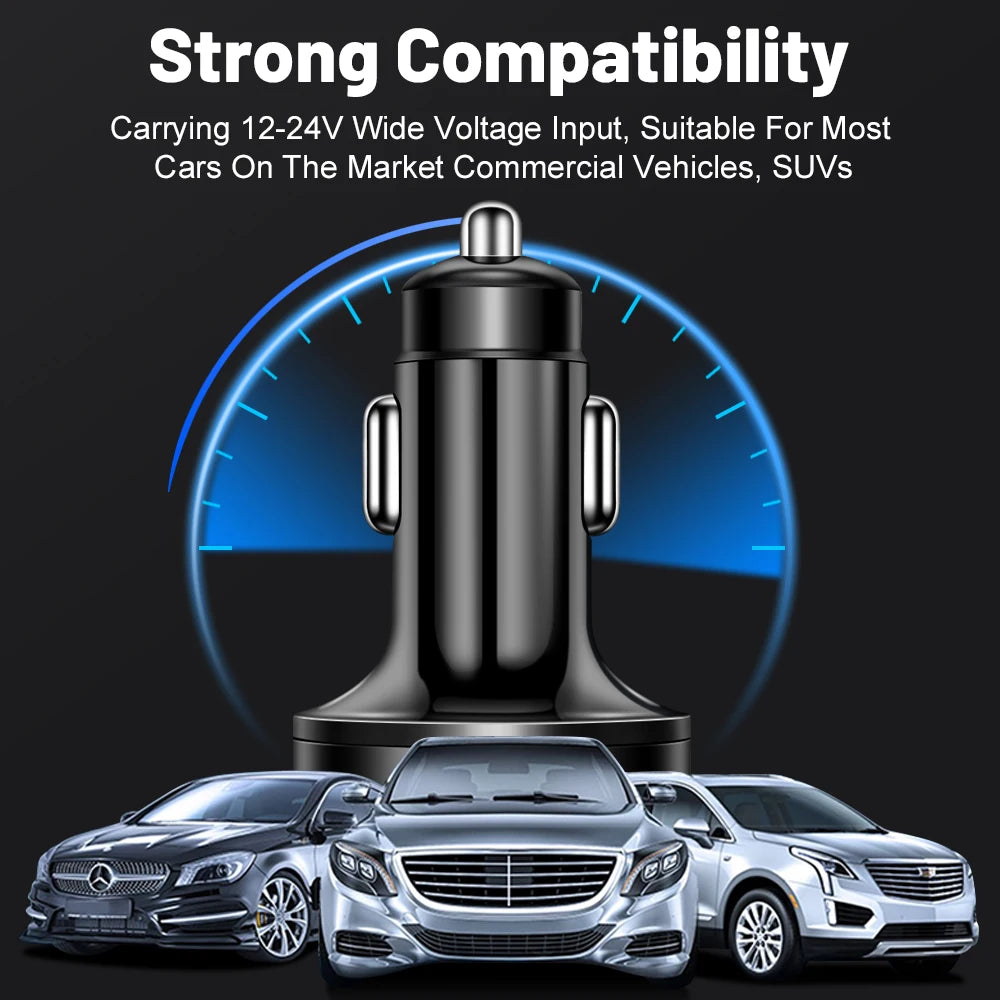 100W 6/8 Ports Car Charger Fast Charging - CONGATON