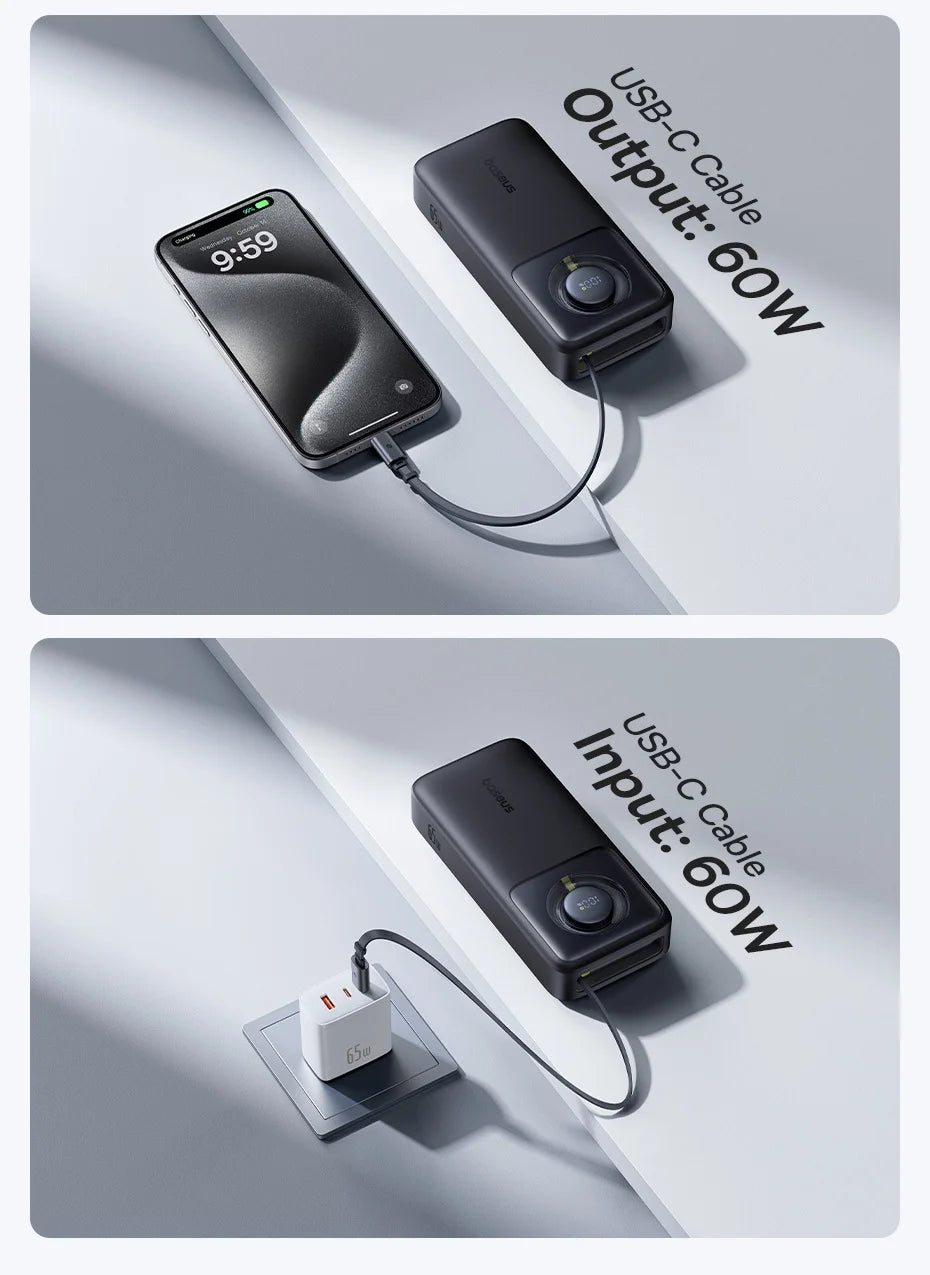 Baseus 65W Power Bank 20000mah - CONGATON