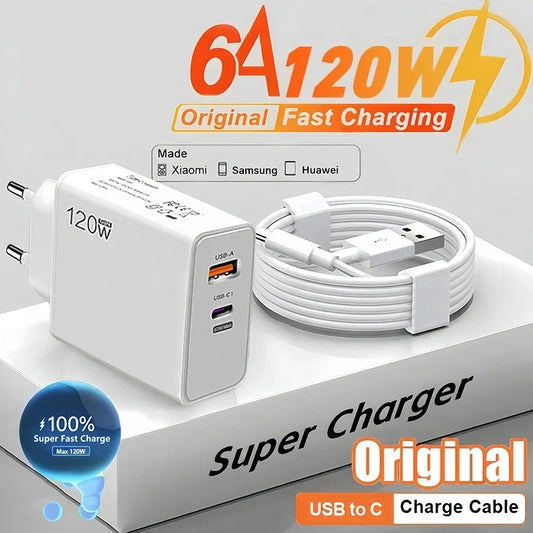 USB 120W Fast Charger Quick Charge - CONGATON