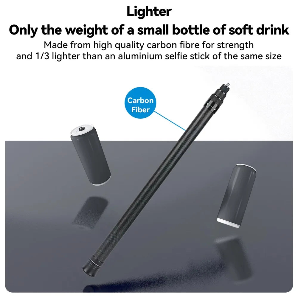 3M Carbon Fiber Selfie Stick for Insta360 - CONGATON
