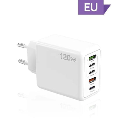 Total 120W USB Charger 5 Ports Type C - CONGATON