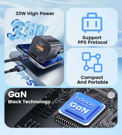 Toocki 33W GaN USB Type C Charger - CONGATON