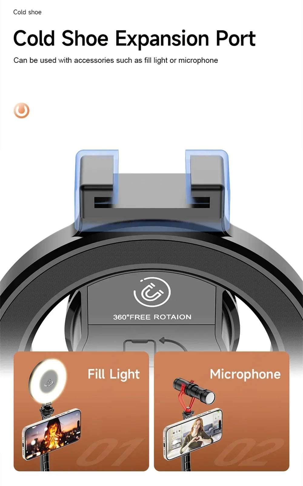 Magnetic Mini Extendable Selfie Stick - CONGATON
