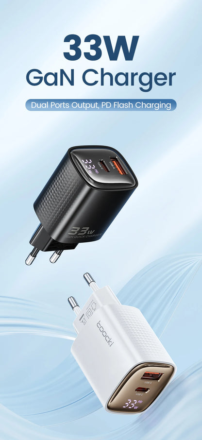 Toocki 33W GaN USB C Charger - CONGATON