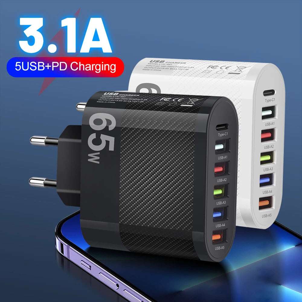 3.1A 5Ports USB Charger - CONGATON